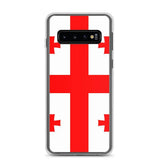Coque téléphone drapeau de la géorgie - pixelforma