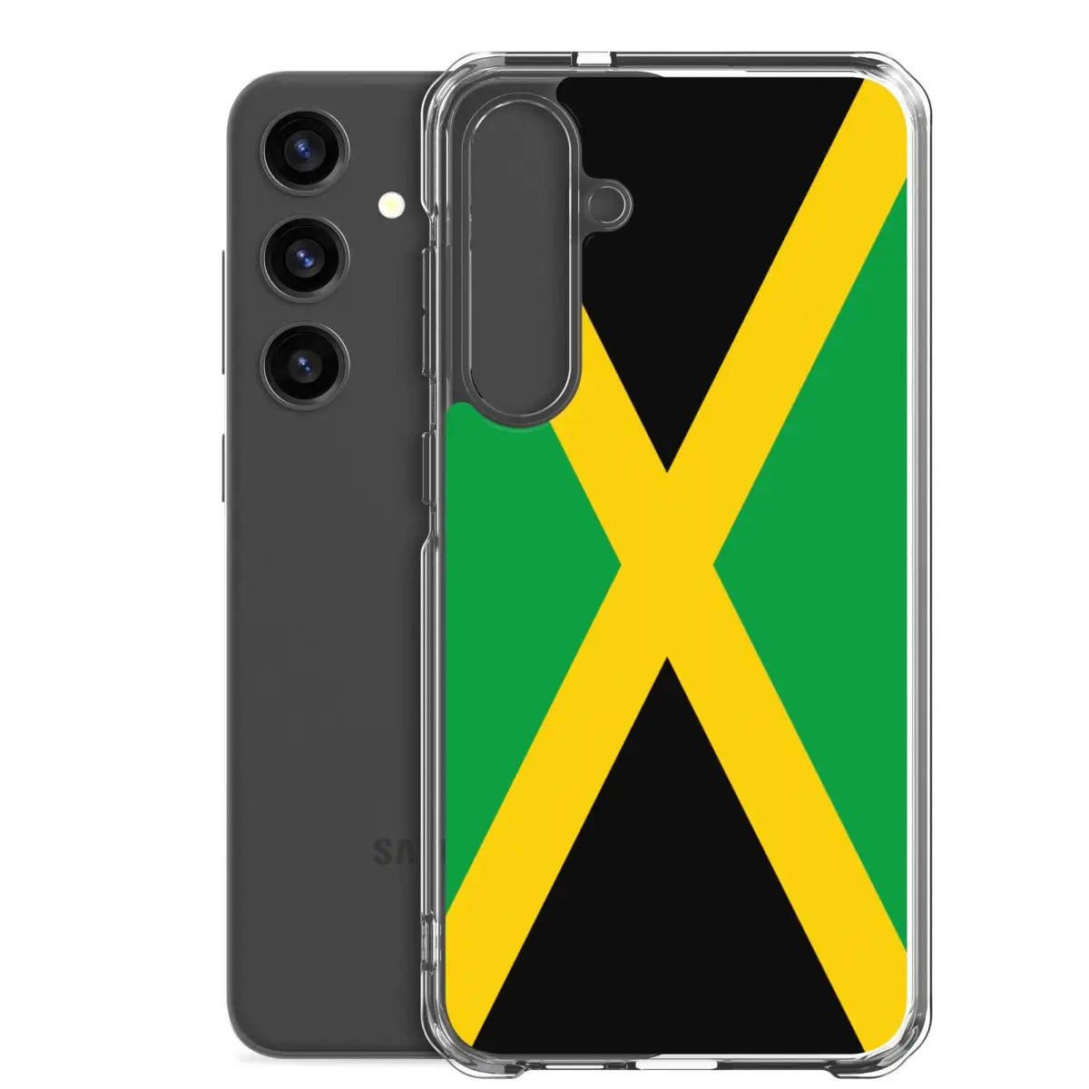 Coque téléphone drapeau de la jamaïque - pixelforma