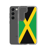 Coque téléphone drapeau de la jamaïque - pixelforma