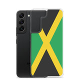 Coque téléphone drapeau de la jamaïque - pixelforma