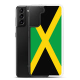 Coque téléphone drapeau de la jamaïque - pixelforma