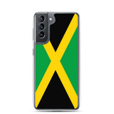 Coque téléphone drapeau de la jamaïque - pixelforma