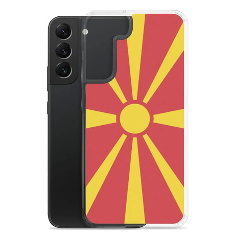 Coque téléphone drapeau de la macédoine du nord - pixelforma