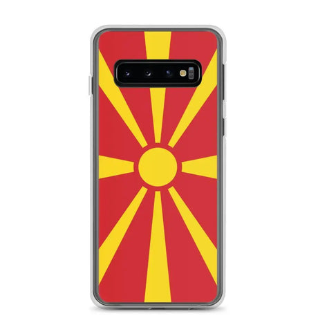 Coque téléphone drapeau de la macédoine du nord - pixelforma