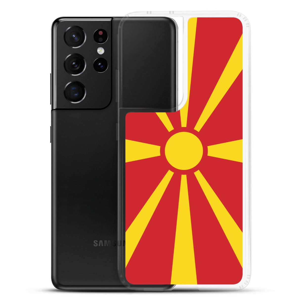 Coque Téléphone Drapeau de la Macédoine du Nord - Pixelforma