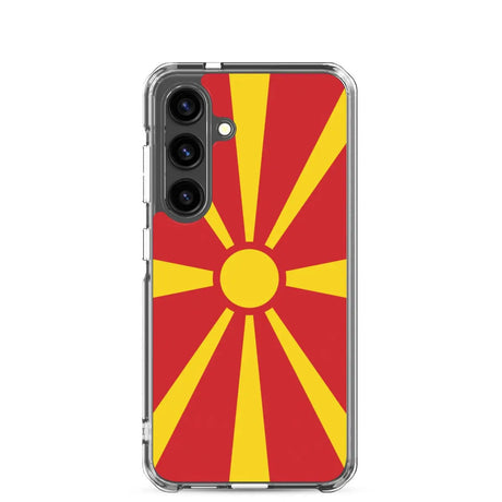 Coque téléphone drapeau de la macédoine du nord - pixelforma
