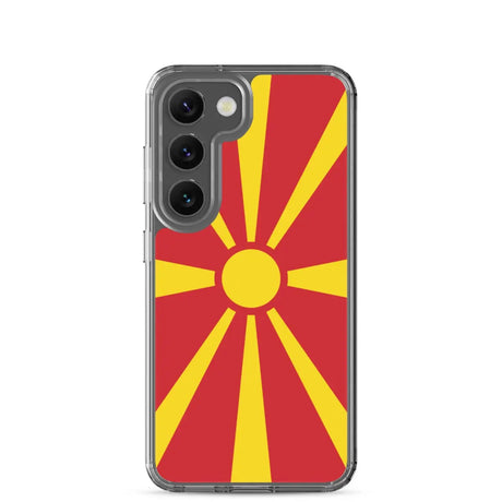 Coque téléphone drapeau de la macédoine du nord - pixelforma