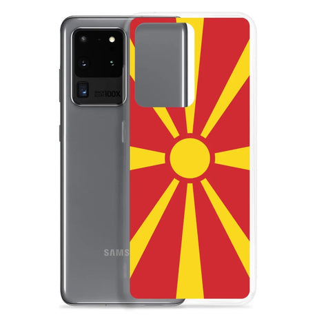 Coque téléphone drapeau de la macédoine du nord - pixelforma