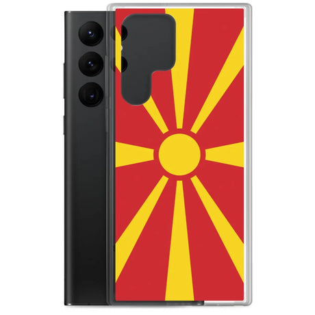 Coque téléphone drapeau de la macédoine du nord - pixelforma