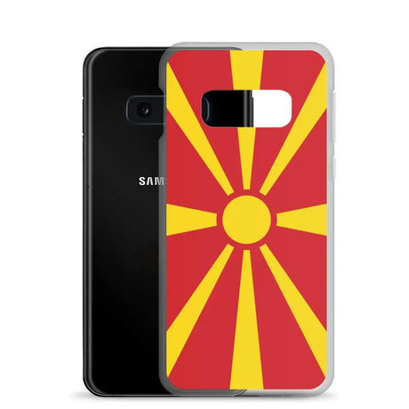 Coque téléphone drapeau de la macédoine du nord - pixelforma