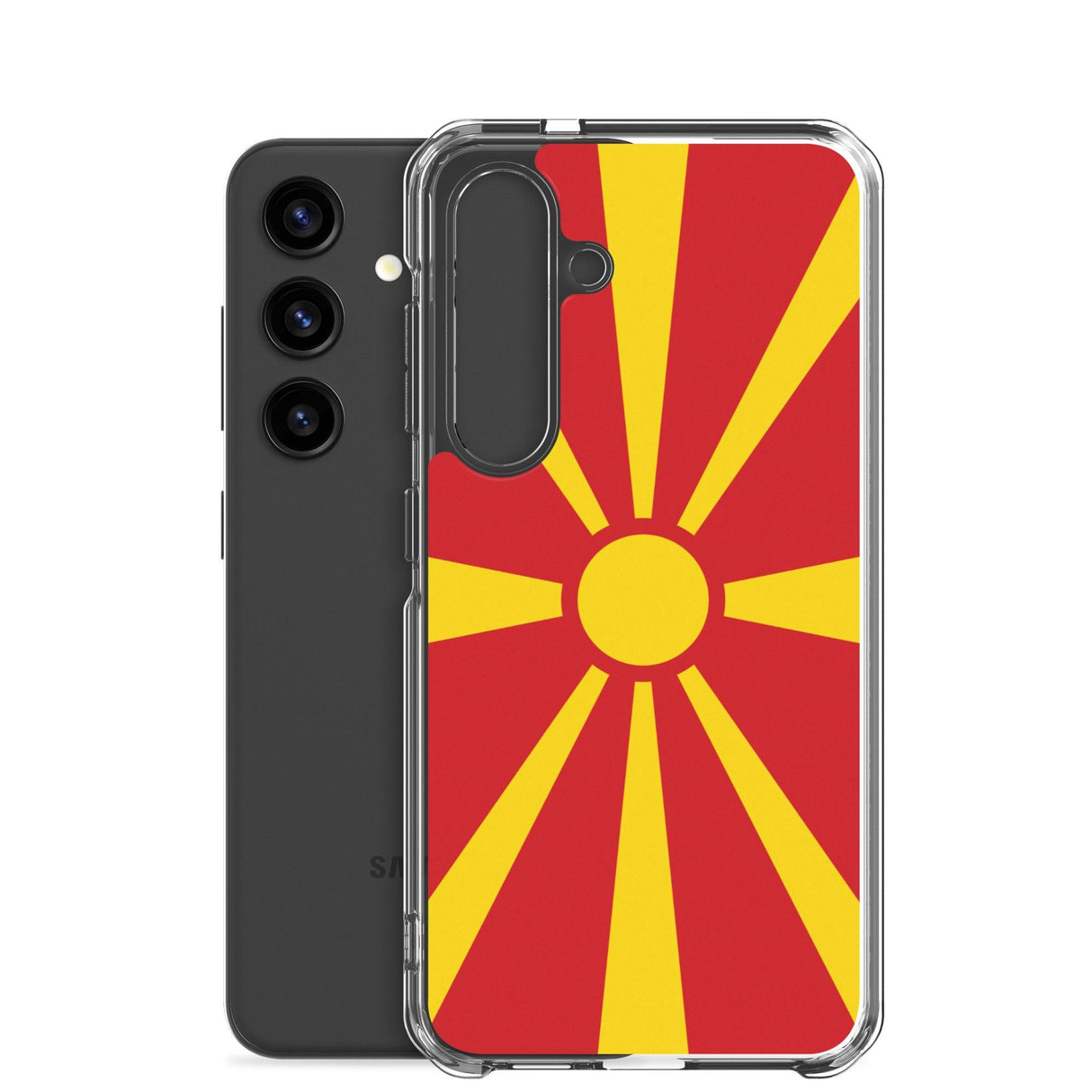 Coque Téléphone Drapeau de la Macédoine du Nord - Pixelforma