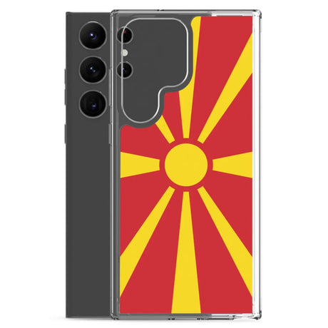 Coque téléphone drapeau de la macédoine du nord - pixelforma