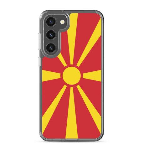 Coque téléphone drapeau de la macédoine du nord - pixelforma