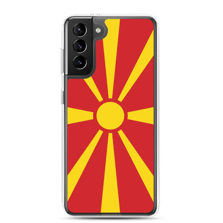 Coque téléphone drapeau de la macédoine du nord - pixelforma