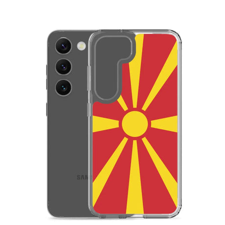 Coque téléphone drapeau de la macédoine du nord - pixelforma