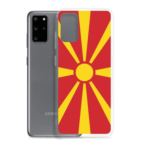 Coque téléphone drapeau de la macédoine du nord - pixelforma