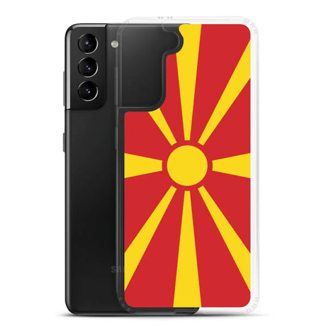 Coque téléphone drapeau de la macédoine du nord - pixelforma