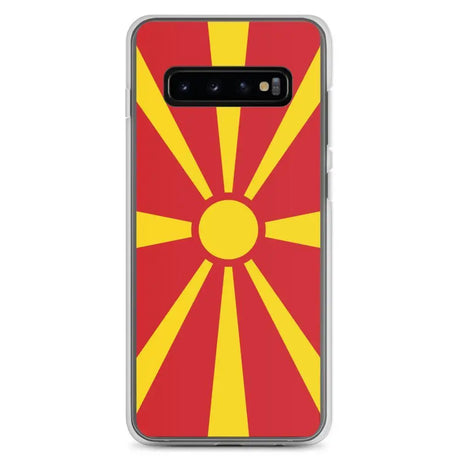 Coque téléphone drapeau de la macédoine du nord - pixelforma