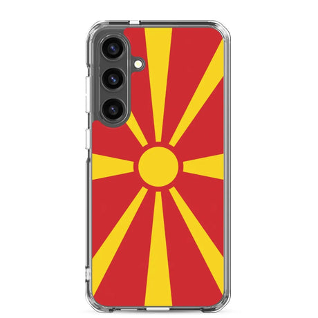 Coque téléphone drapeau de la macédoine du nord - pixelforma