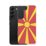 Coque téléphone drapeau de la macédoine du nord - pixelforma