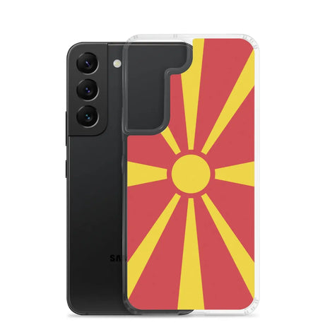 Coque téléphone drapeau de la macédoine du nord - pixelforma