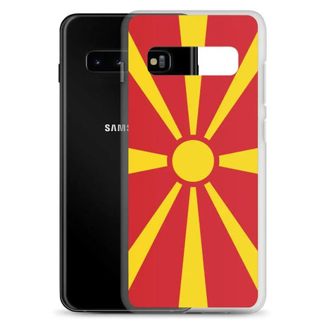 Coque téléphone drapeau de la macédoine du nord - pixelforma