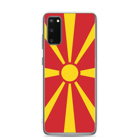 Coque téléphone drapeau de la macédoine du nord - pixelforma