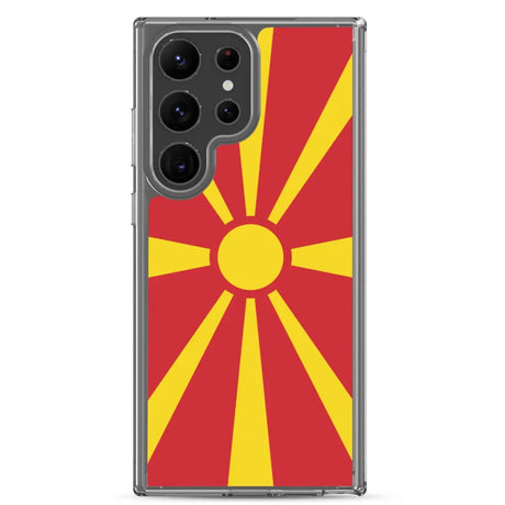 Coque téléphone drapeau de la macédoine du nord - pixelforma