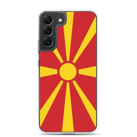Coque téléphone drapeau de la macédoine du nord - pixelforma