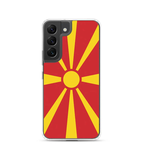 Coque téléphone drapeau de la macédoine du nord - pixelforma