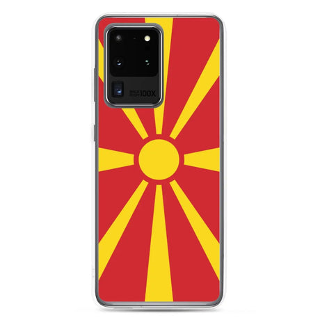 Coque téléphone drapeau de la macédoine du nord - pixelforma