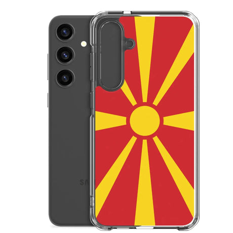 Coque téléphone drapeau de la macédoine du nord - pixelforma