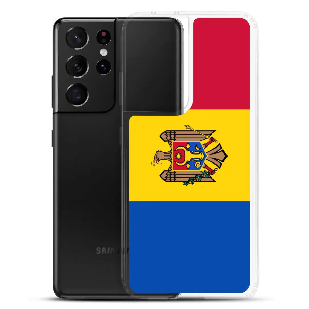 Coque téléphone drapeau de la moldavie - pixelforma