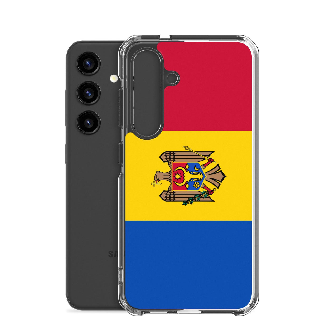 Coque Téléphone Drapeau de la Moldavie - Pixelforma