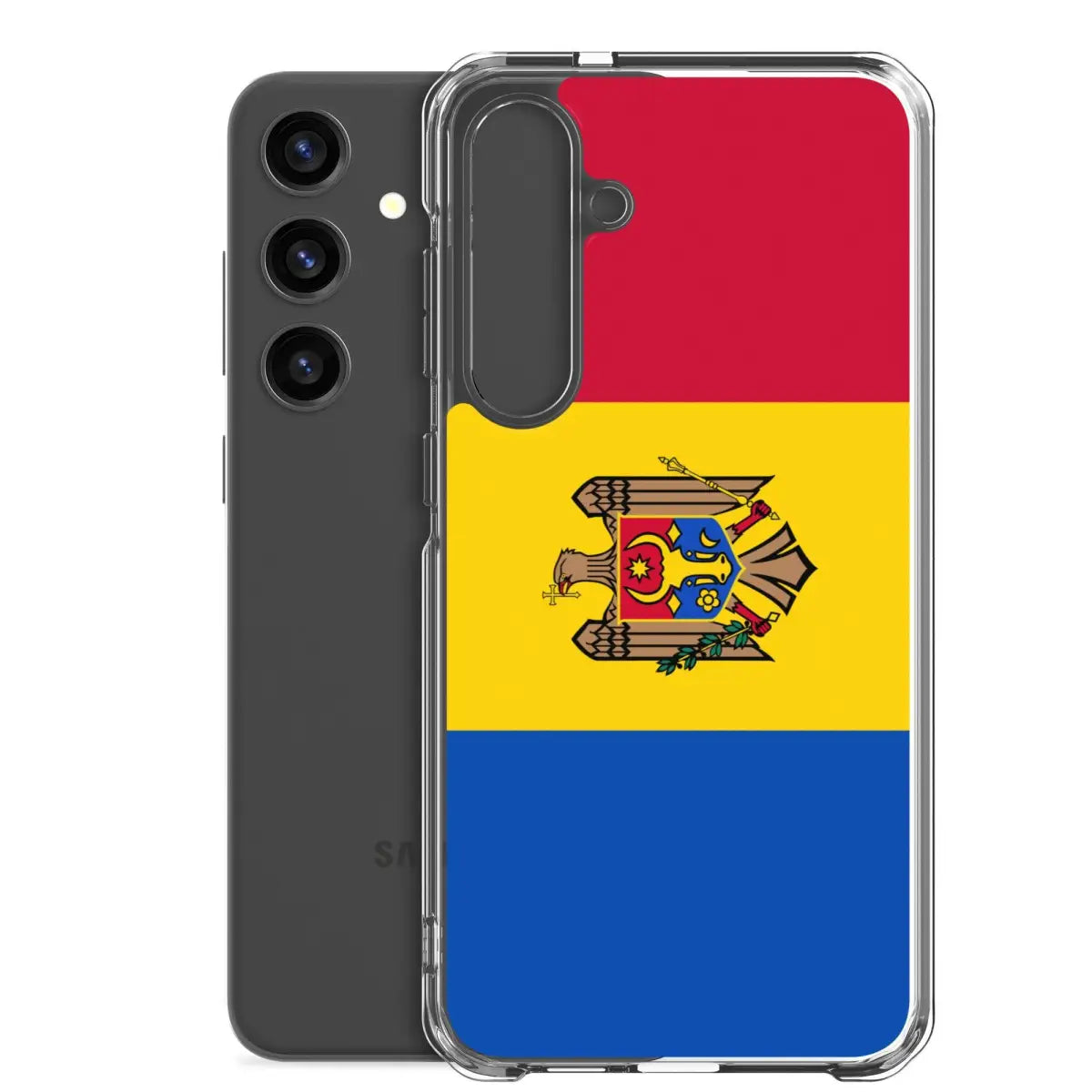 Coque téléphone drapeau de la moldavie - pixelforma