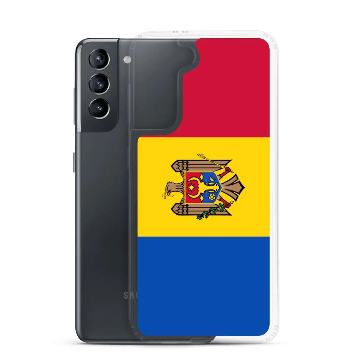 Coque téléphone drapeau de la moldavie - pixelforma