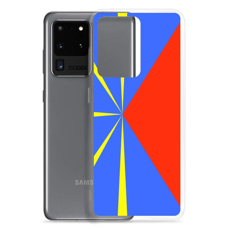 Coque téléphone drapeau de la réunion - pixelforma