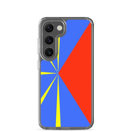Coque téléphone drapeau de la réunion - pixelforma