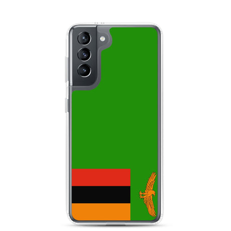 Coque Téléphone Drapeau de la Zambie - Pixelforma