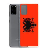 Coque téléphone drapeau de l’albanie - pixelforma