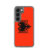 Coque téléphone drapeau de l’albanie - pixelforma
