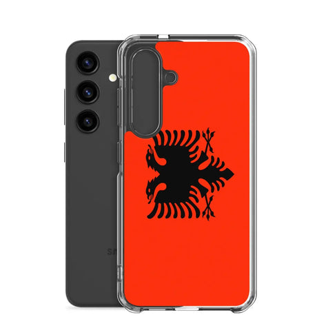 Coque téléphone drapeau de l’albanie - pixelforma