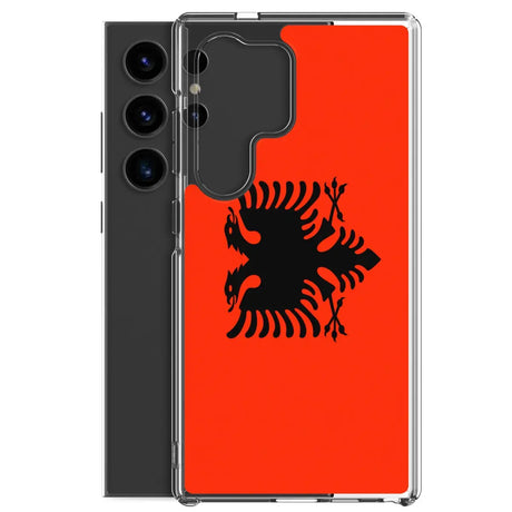 Coque téléphone drapeau de l’albanie - pixelforma