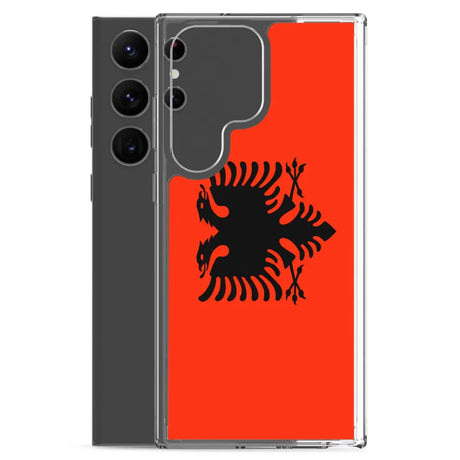 Coque téléphone drapeau de l’albanie - pixelforma