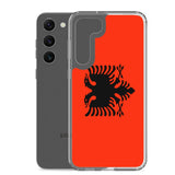 Coque téléphone drapeau de l’albanie - pixelforma