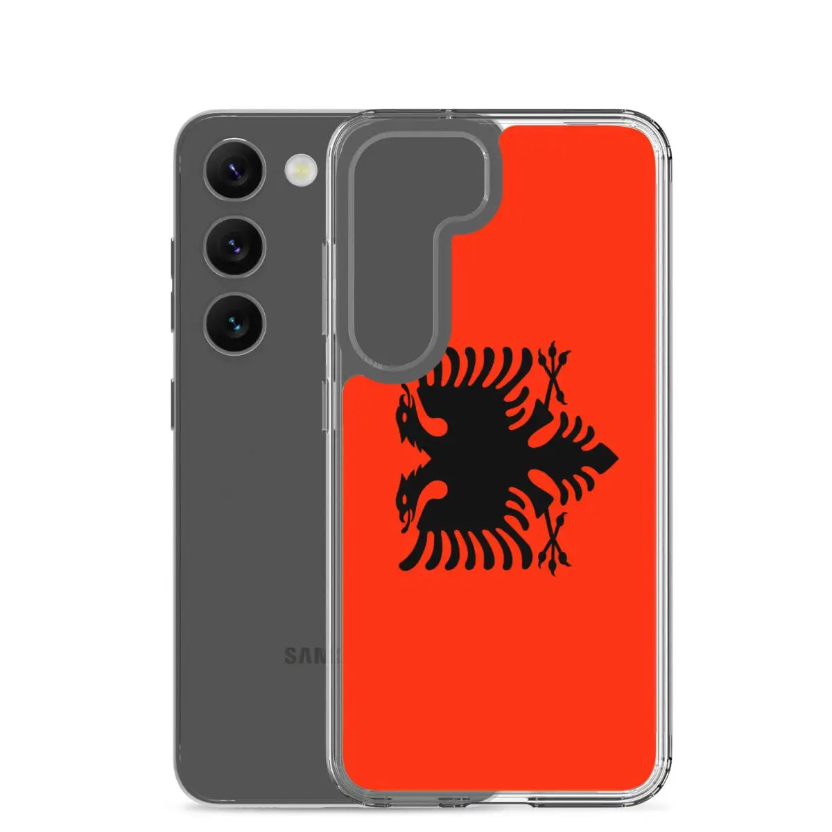 Coque téléphone drapeau de l’albanie - pixelforma