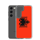 Coque téléphone drapeau de l’albanie - pixelforma