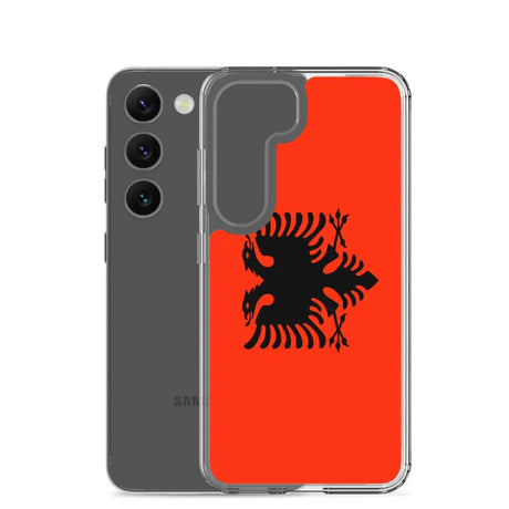 Coque téléphone drapeau de l’albanie - pixelforma