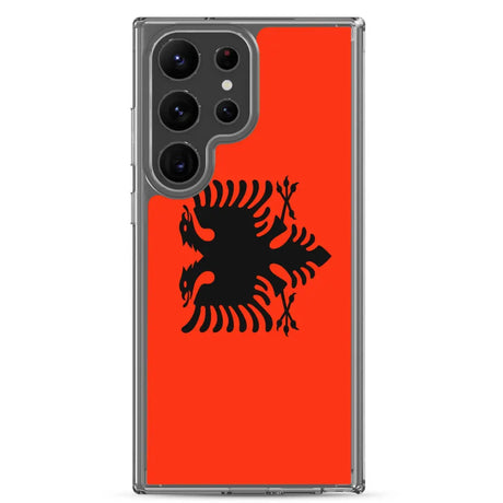 Coque téléphone drapeau de l’albanie - pixelforma
