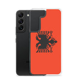 Coque téléphone drapeau de l’albanie - pixelforma
